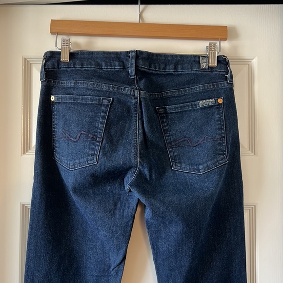 👖 7 FOR ALL MANKIND Denim - Kimmie Bootcut - Dark Wash - Size 30 - Picture 4 of 7